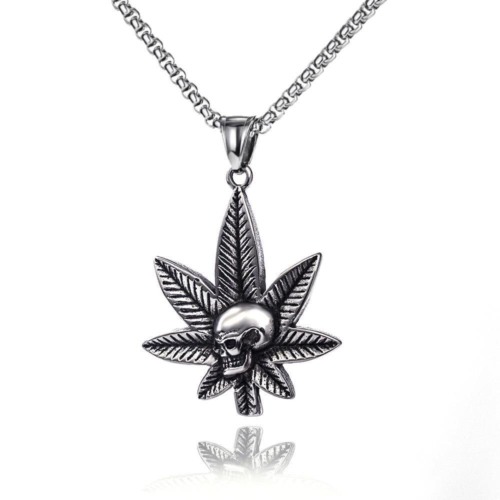 Punk Metal Rock Love You Gesture Men'S Pendant Necklace 60Cm