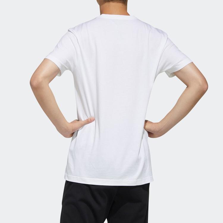 Adidas Neo Logo Print T-Shirt Men Tops White FP7395