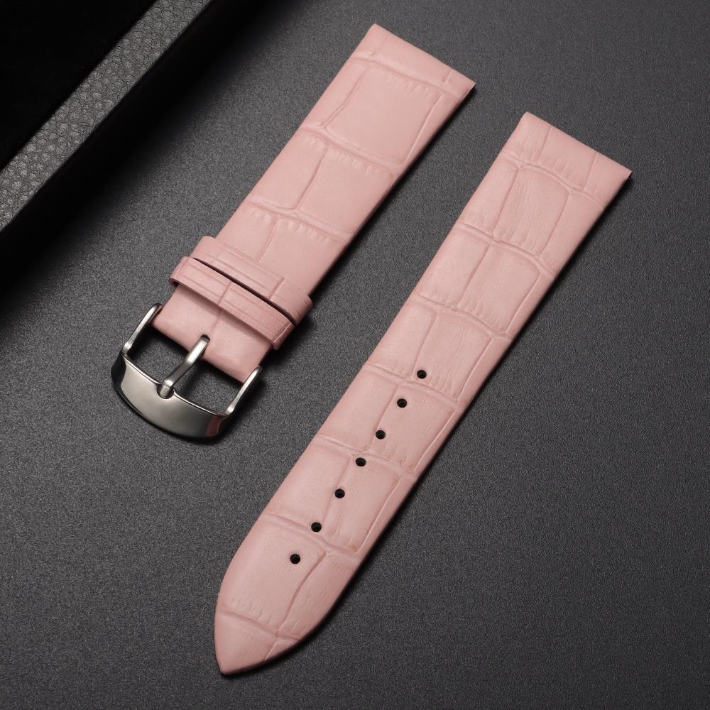 12mm 14mm 16mm 18mm 20mm 22mm Cowhide Watch Strap Universal Watchband for Women Men Solid Buckle Black Brown Watch Accessories