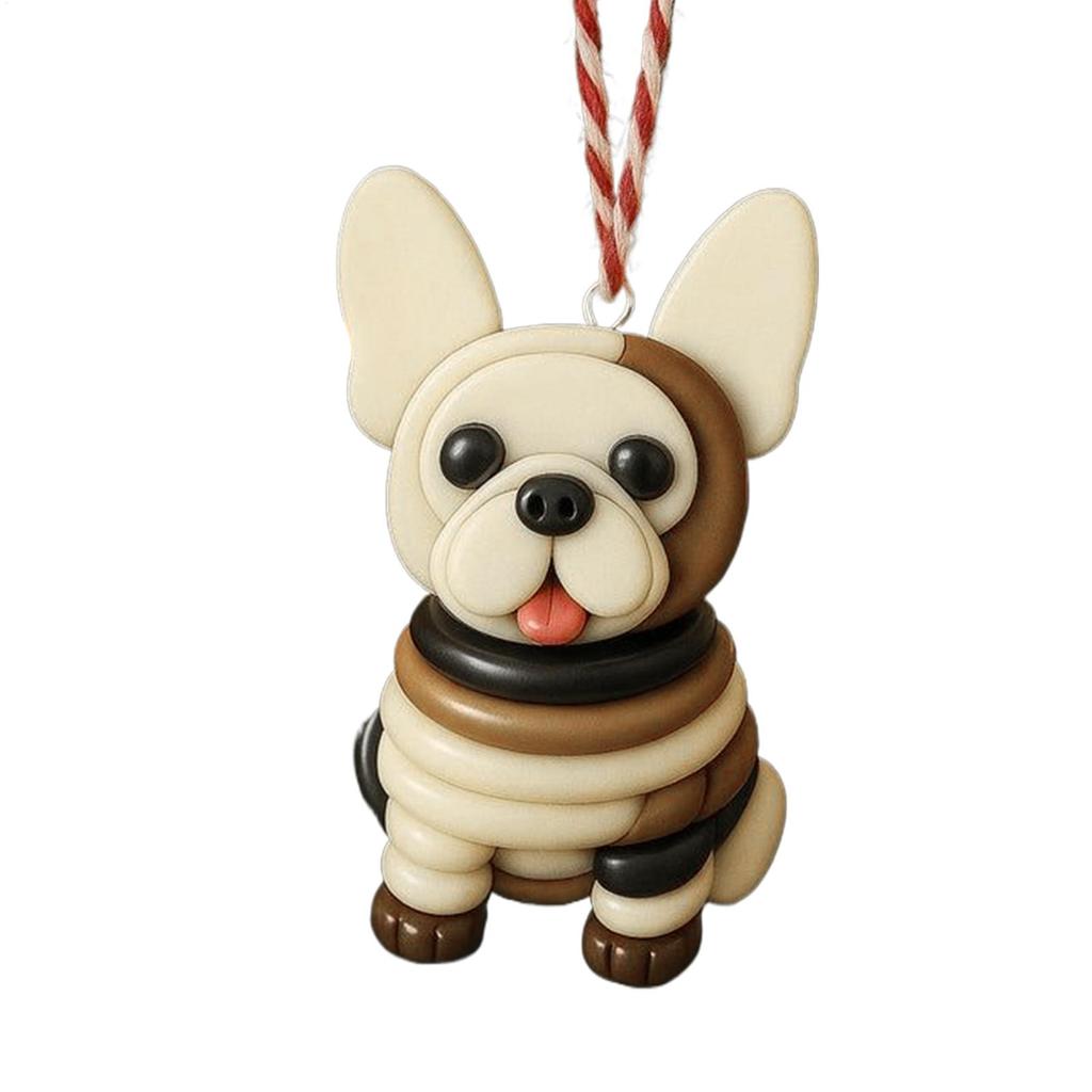 Christmas Ornament Making Kit Decorative Dog Figurine Button Ornament Set Christmas tree Pendant decoration ornaments Gifts