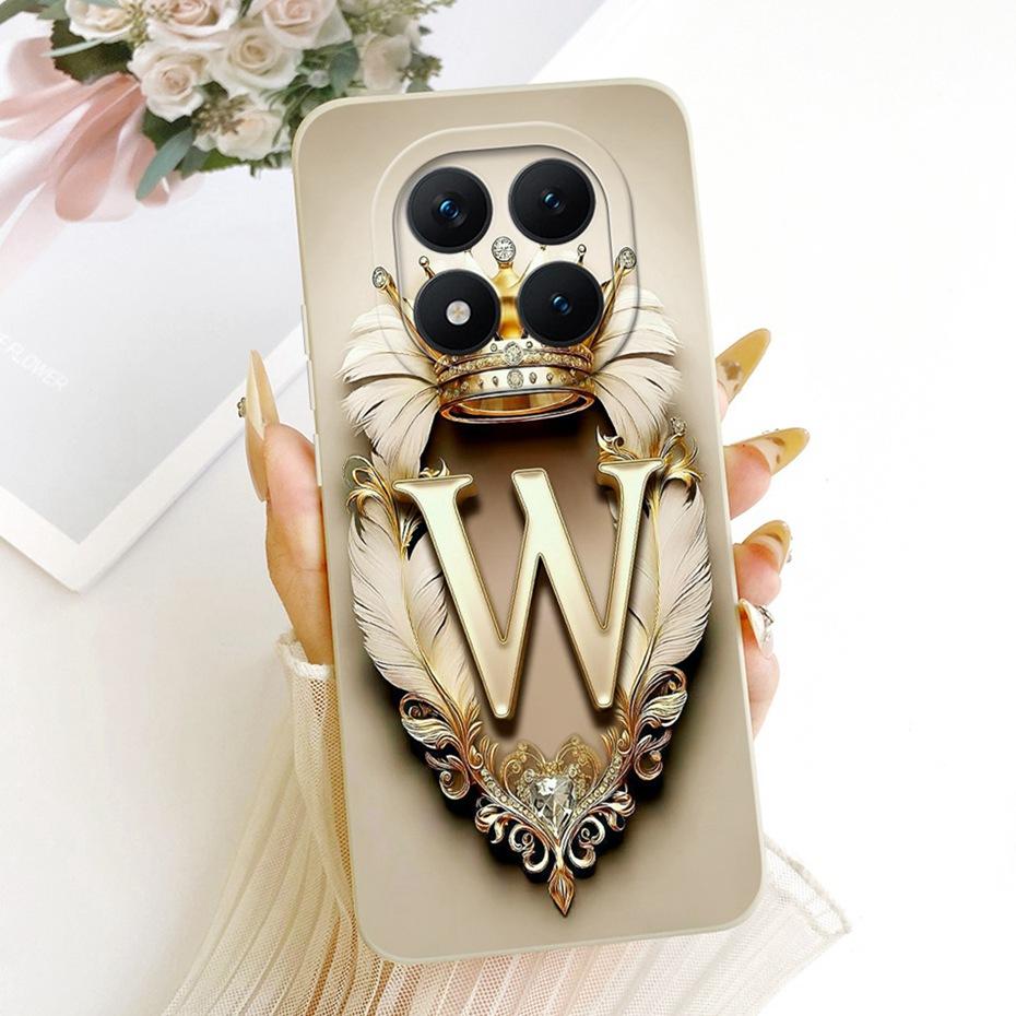 Fashion Crown Letter Phone Case For Xiaomi Redmi Note 15 Pro Plus Soft Silicone Cases For Redmi Note 15 Pro 5G 15Pro+ Bumpers