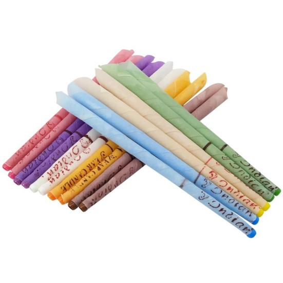 50Pcs Ear Candling Waxing Coning Therapy Smoke Free Natural Beewax with Plug