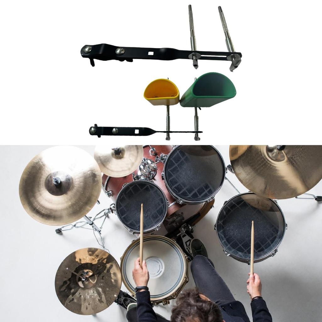 Drum Extension Clamps Holder,Cymbal Arm Mounting Bracket,Cymbal Holder Hardware Acccs Attachment Stand Clamp for Drum Set