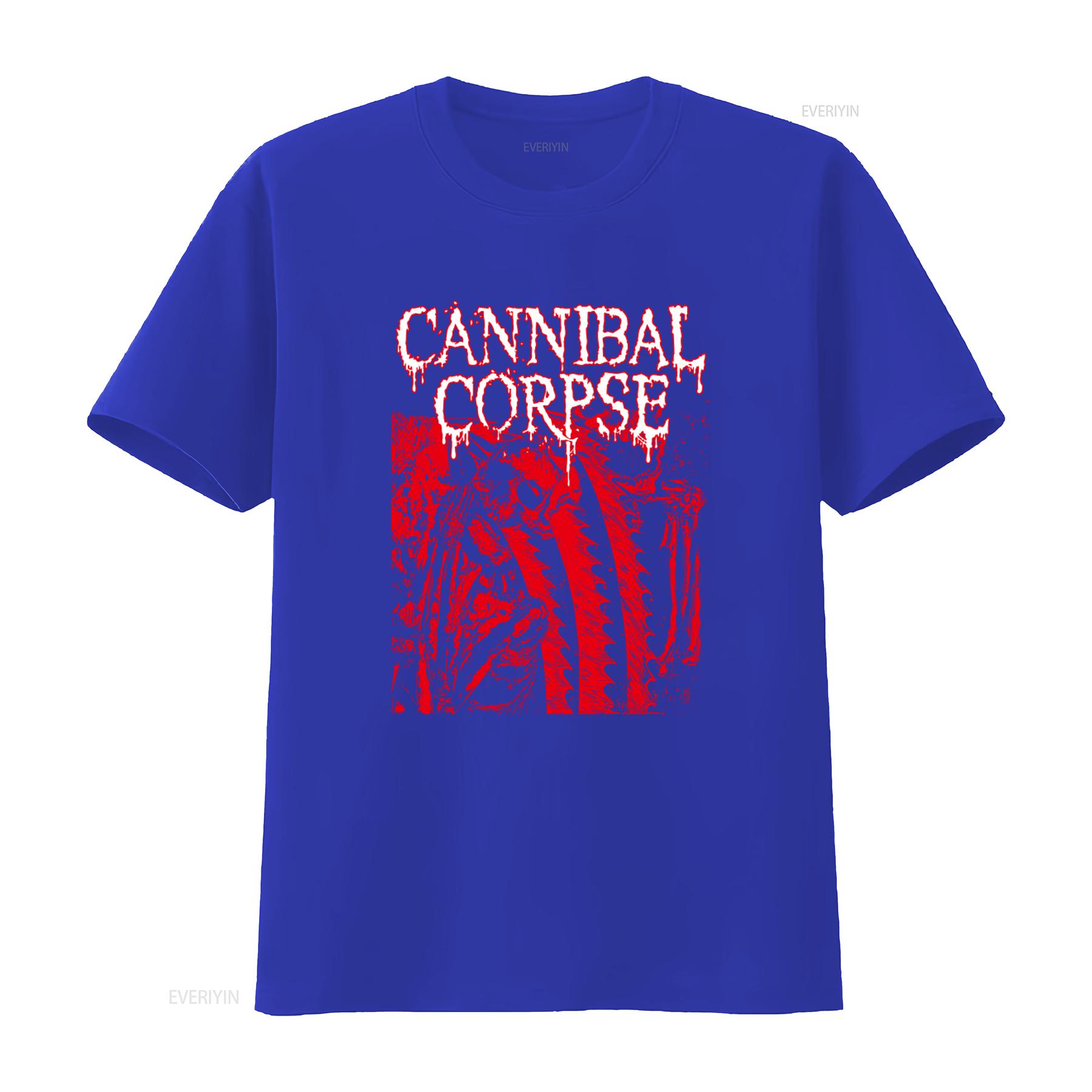 

Cannibal Corpse T shirt 2023 EU UK Tour Design Heavy Metal Band Merch vintage Washed Breathable fashion Versatile Soft homme S