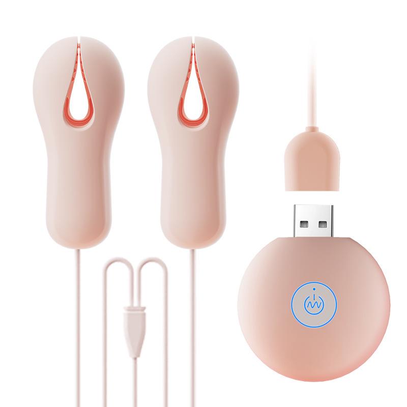 ROSELEX Vibrating Silicone Nipple Clamps & Breast Massager