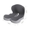 Memory Foam Seat Cushion One-piece Office Chair Cushion Breathable Sitting Pillow Massage Lumbar Support Pain Relief Supplies
