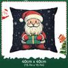 Santa Claus Elk Christmas Tree Pillowcase Bedroom Sofa Cushion Cover 100% Polyester Living Room Cushion Pillowcase Home Decor