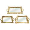 Decorative Mirror Tray Serving Platter Bread Vanity Tray, Platters for kitchen