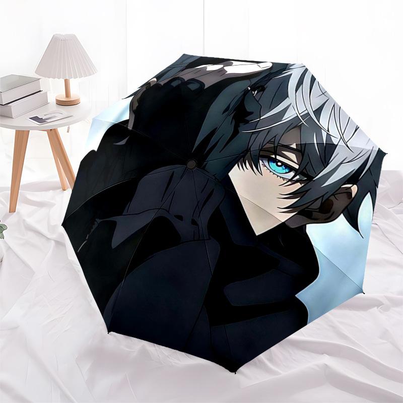 1pc Anime Character Automatic Opening Folding Umbrella with 8-Bone Iron Frame - Perfect for Fans, Travelers, Daily Use, and Gifts!W095