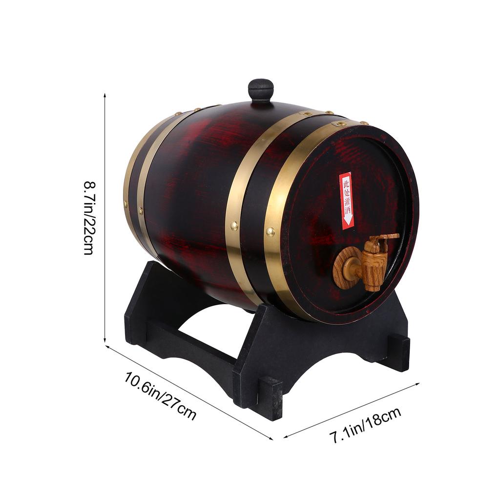 1Pcs Real-Like Wooden Wine Barrel 5L Beer Wine Storage Dispenser Exquisite Home Bar Pub Decor Gift Beer Barrel Wood Bucket