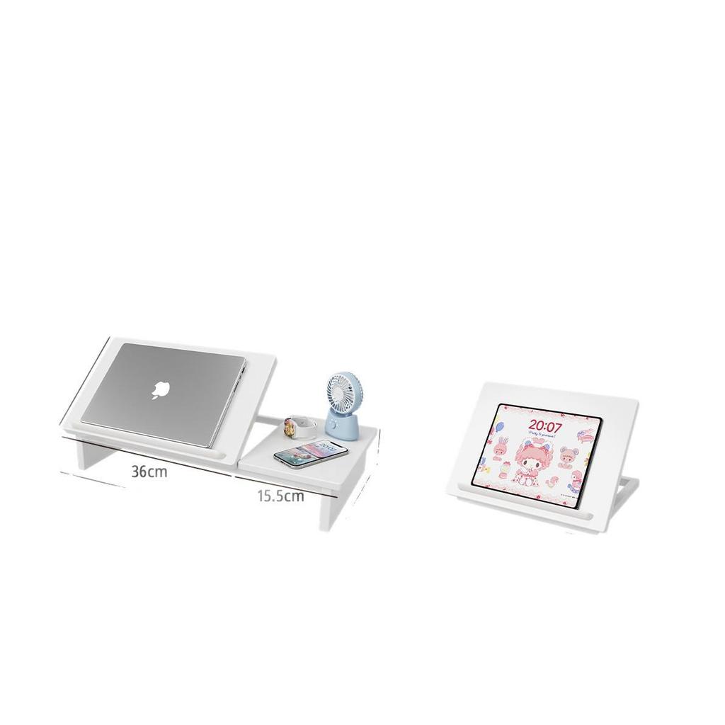 Adjustable Laptop & Tablet Stand Holder with Storage Rack