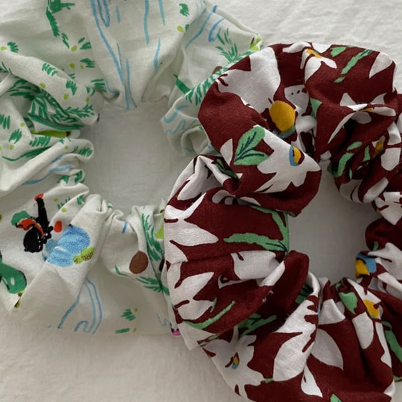 OUI SAY YES! Summer Pattern Scrunchie_Hair265