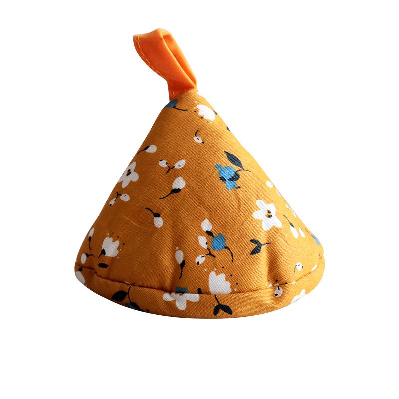 Oven & Microwave Cotton Gloves: Insulated Kitchen Baking Gloves with Triangle Pot Handle Pads