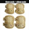 Durable And Safe Unisex Camo Tactical Kneepad Elbow Pads Knee Protector For Men Women Outdoor Sport Working Hunting Skating Safety Gear Kneecap