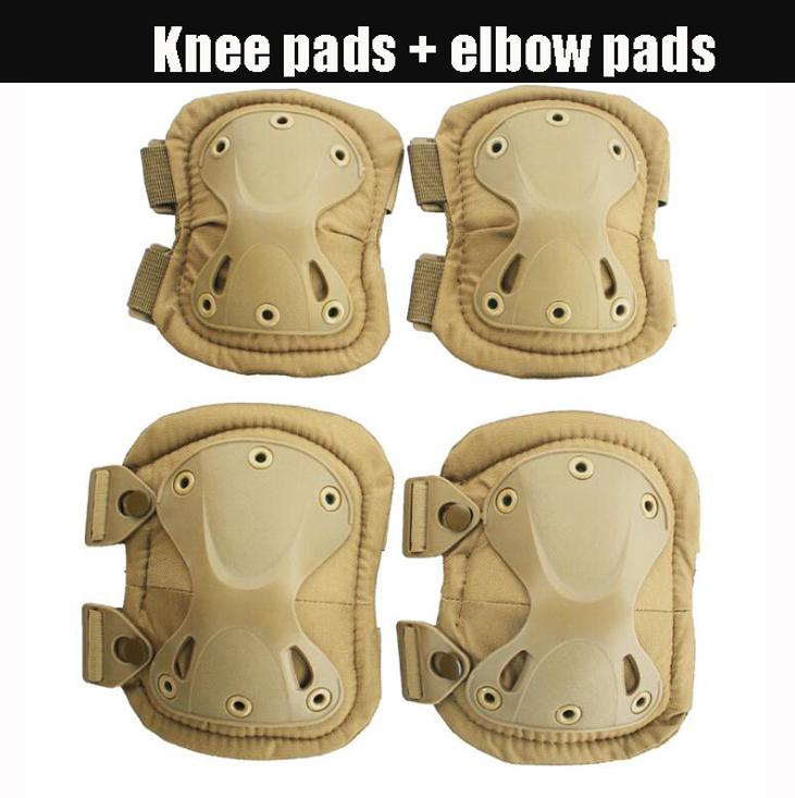 Durable And Safe Unisex Camo Tactical Kneepad Elbow Pads Knee Protector For Men Women Outdoor Sport Working Hunting Skating Safety Gear Kneecap