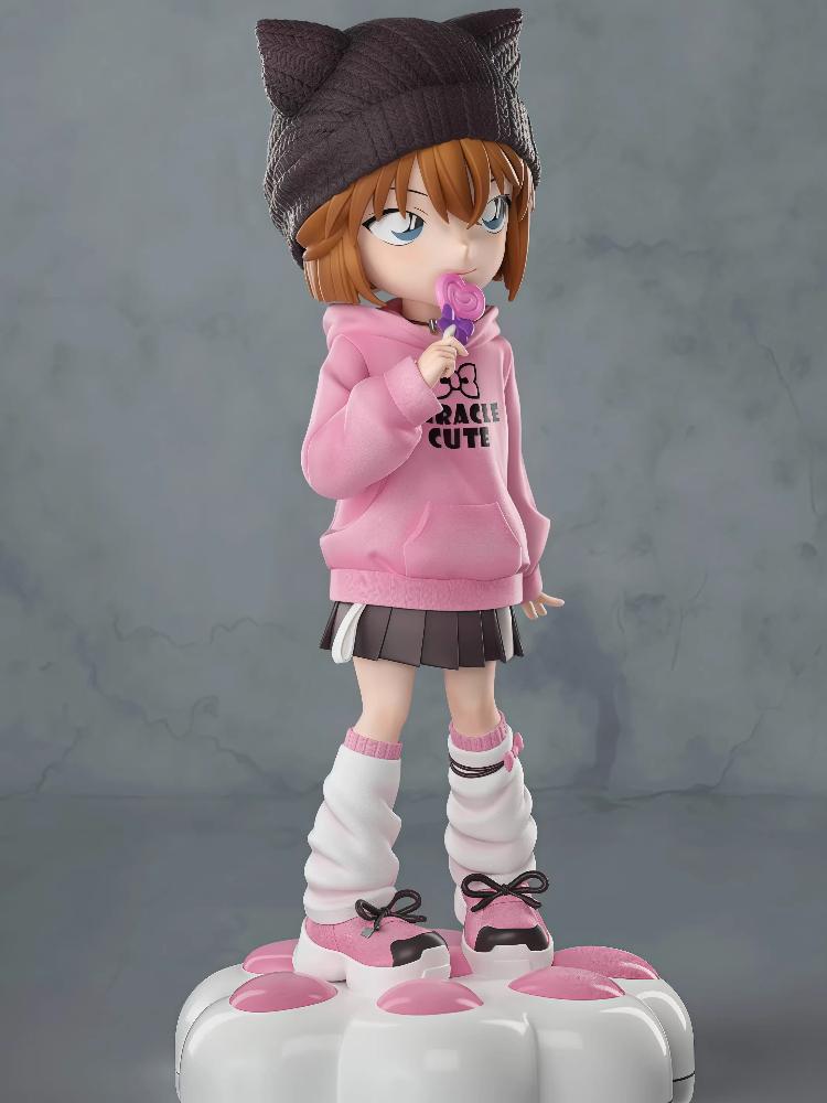19cm Detective Conan Haibara Ai Anime Gk Figure Collectible Model Desk Decoration Car Ornament Gift For Fans