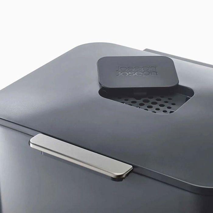 Joseph joseph unité de séparation des déchets et de recyclage totem max 60 litres - graphite - 30062