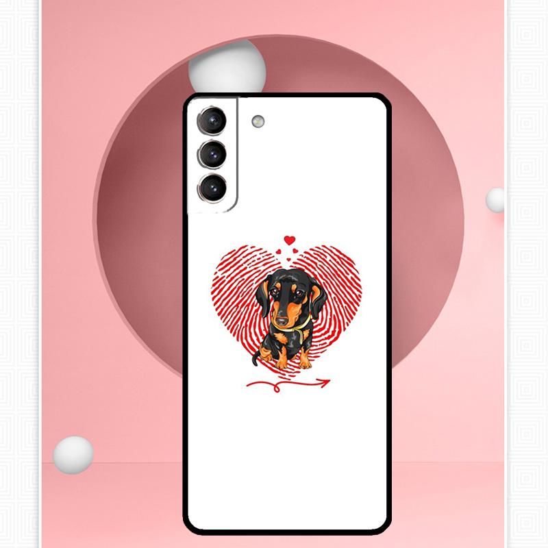 Dogs Dachshund Cute Case For Samsung Galaxy S25 Ultra S21 S22 S23 S24 Ultra S9 S10 S20 Plus S25 FE Cover Funda