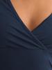 2025 Spring/Summer Women's Solid Color V-neck Slim-fit T-shirt, Short-sleeved European & American Style