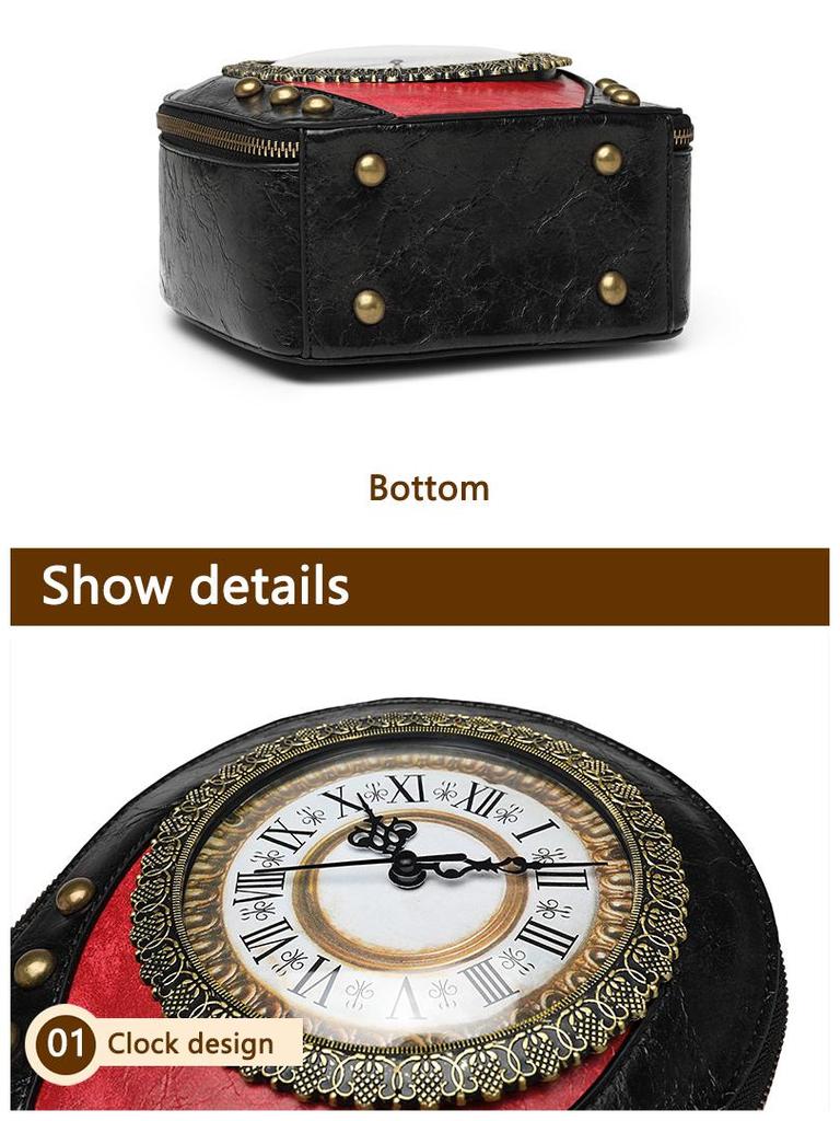 2025 British Niche Retro Handbags: Creative Clock and Watch Inspired Round Bags for Women