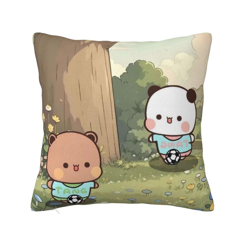 Bubu & Dudu Pillow Case Morden Pillow Cover Square Custom DIY Cushion Cover Pillowcases For Office Car Home Decorative