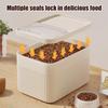 Pet Food Storage Container with Measuring Cup Airtight Pet Food Storage Barrel Capacity Grain Storage for Pet for Efficient
