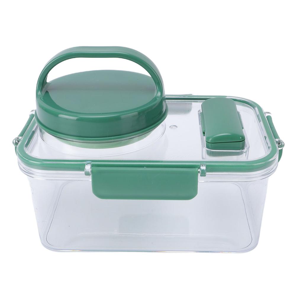 Portable Salad Jar with Sauce Cup and Fork Reusable Plastic Leakproof Salad Container Bowl for Lunch Picnic Outdoor