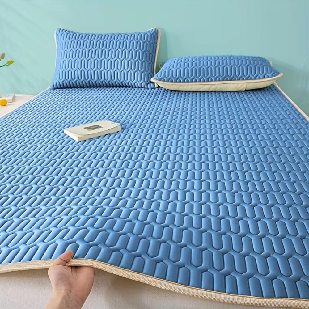 Quilted Bed Sheet Cooling Pad Anti-wrinkle Summer Sleeping Mat Durable Bedspread Summer