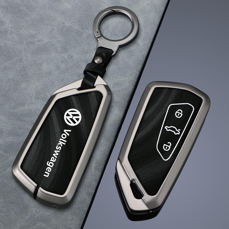 Für VOLKSWAGEN VW Zinklegierung Auto Smart Fernbedienung 5 Tasten Schlüsselanhänger Etui Abdeckung Schutzhülle Halter Für VW Volkswagen Golf 8