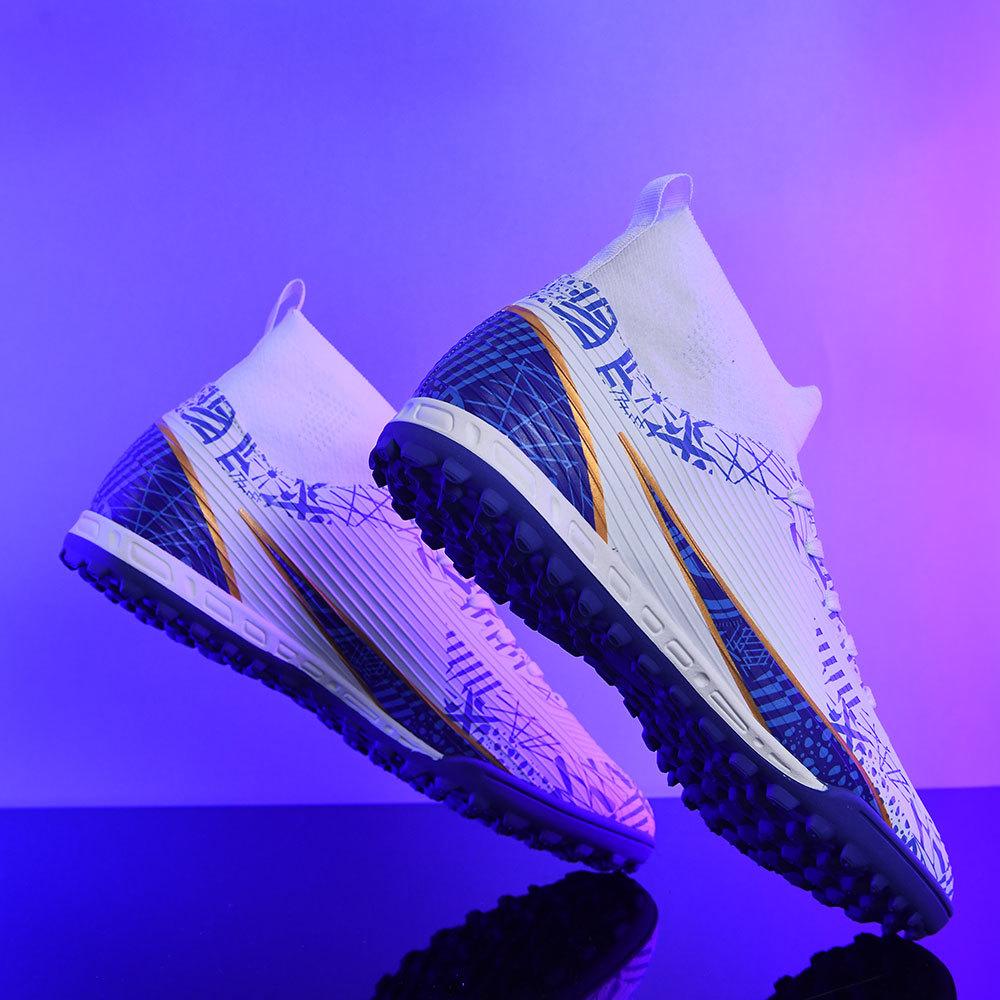 2024 Football Boots Long Spikes High Ankle Soccer Shoes FG Outdoor Grass Cleats Soccer Boots Training Sport Football Shoes