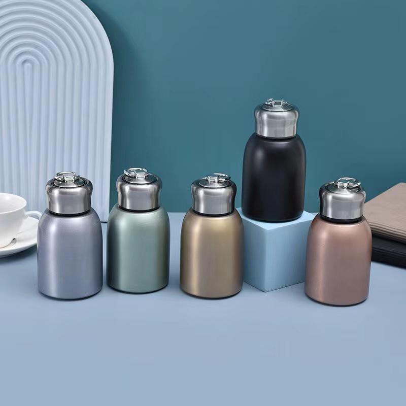 Chic Mini Stainless Steel Travel Thermos - Portable & Cute Water Cup for Outdoor Use