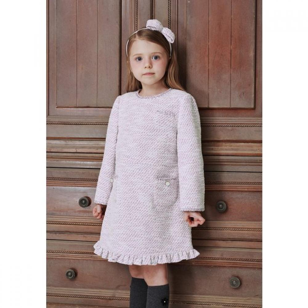 The Coffee Bean Tea Leaf Violet Tweed Dress Ba14op01vi Violet/165