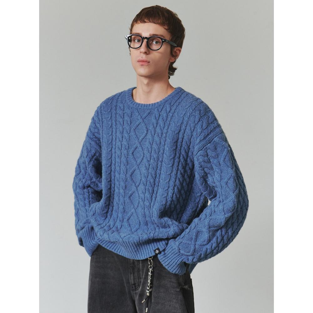 

Шерстяной свитер Citybreeze Fisherman, синий BLUEF