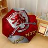 Middlesbrough FC Automatic 3‑Fold Umbrella 8‑Rib Windproof Folding Umbrella Sun Rain Protection For Outdoor Travel Daily Use