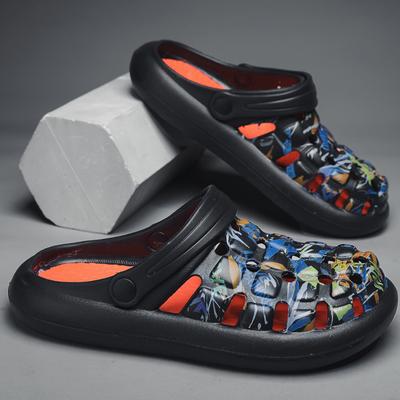 Summer Men's Rubber and Plastic EVA Garden Shoes Beach Sand Slippers