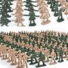 360Pcs 1:72 Scale Soldier Model Army Men Toy Soldiers Battle Scene Playset War Games Toys for Children