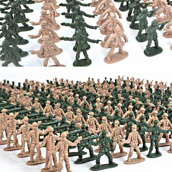 360Pcs 1:72 Scale Soldier Model Army Men Toy Soldiers Battle Scene Playset War Games Toys for Children