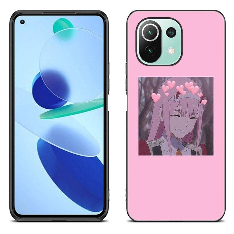 Zero Two Darling In the FranXX Anime Case For Xiaomi Mi 11 Lite NE 11i 10T 11T Pro A2 A3 Lite POCO F3 M3 M4 C31 X3 Pro NFC GT