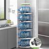 BeiFu Stainless Steel 5-Tier Corner Kitchen & Bathroom Storage Rack