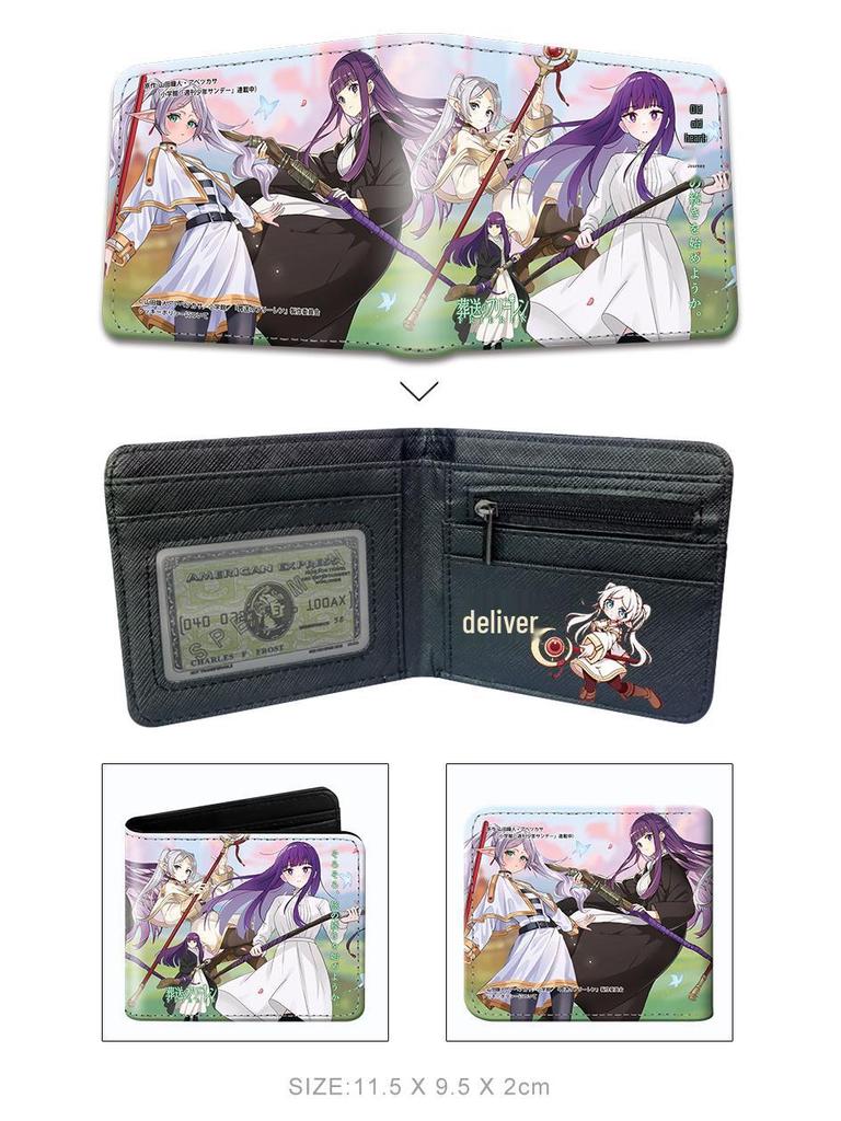 Frieren: Beyond Journey's End 3D Anime Coin Purse - Stereoscopic Embossed Cartoon Design