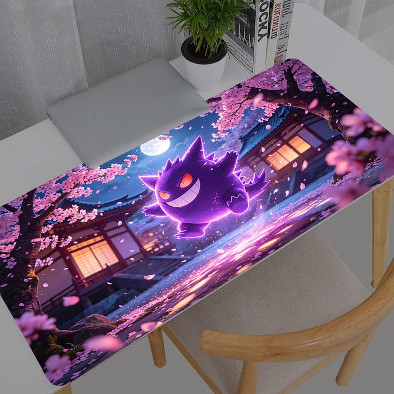 Large Mouse Pad Pc Speed For esports Players Pokemon Pikachu Gengar x Laptop Computer Keyboard Desk Mat Xxl Mousepad