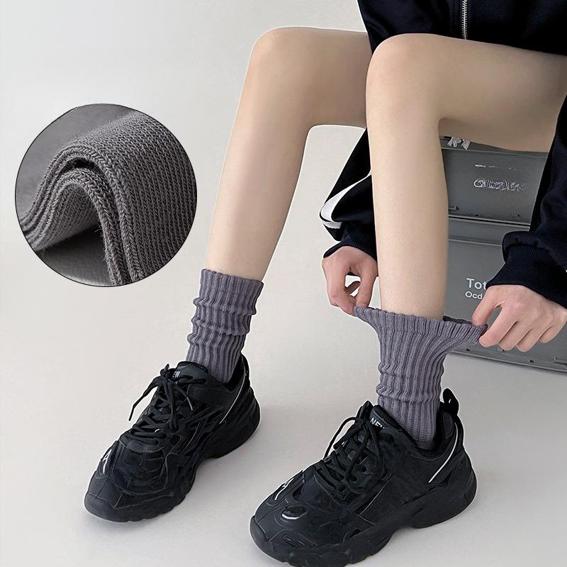Spring Socks for Women, Pile Socks, Loose Thigh-high Socks, Anti-ball Socks, Versatile High-top Women's Socks