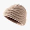 Winter Acrylic Warm Bean Hat Cute and Versatile Light Plate Wool Cold Proof Flip Knit Hat