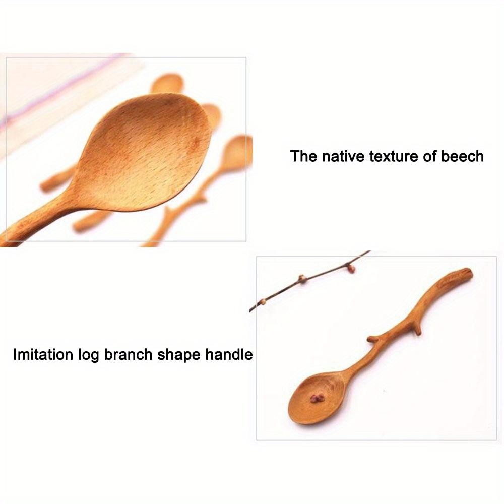 1PC Artisan Branch Design, Long Handle Coffee Stirrer, Durable & Stylish Tableware Addition