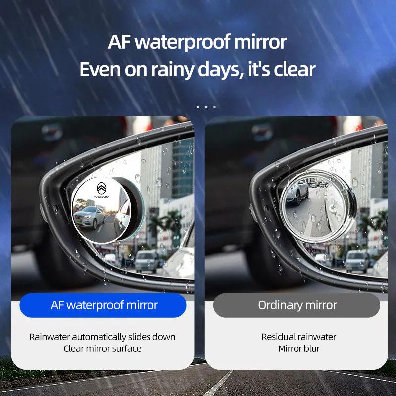 TCJH7 Car Blind Spot Rear View Mirror Auxiliary Reversing Parking For Citroen C4 C3 C5 AIRCROSS C5X e-C4 X e-C3 C-Crosser C-Elysee C1