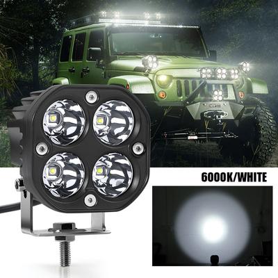 Univerzální 12V 24V 3palcové 40W LED osvětlení Pracovní světla Lampy pro auto Motocykl Loď Off-Road Truck