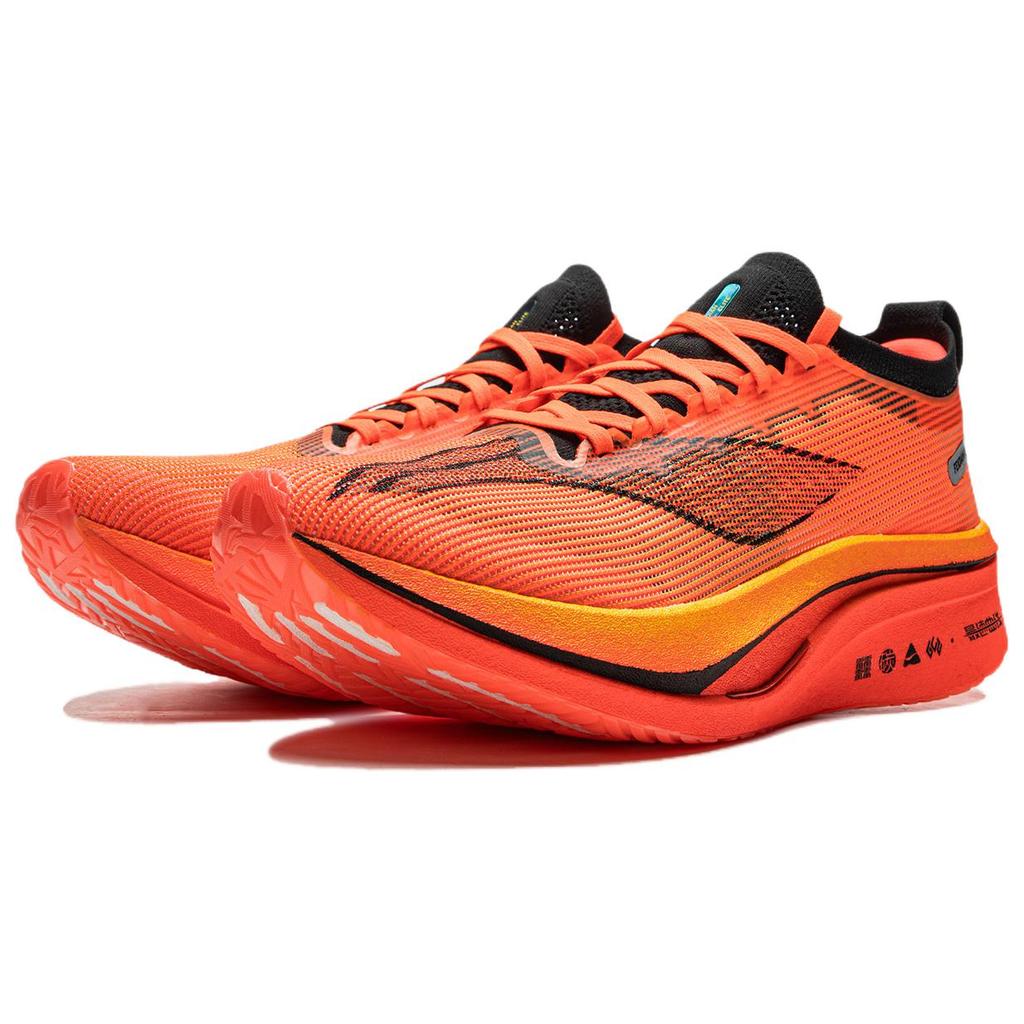 Li Ning Feidian 4 Elite Carbon Plate Running Shoes Unisex Sneakers Orange Black ARMU007-27