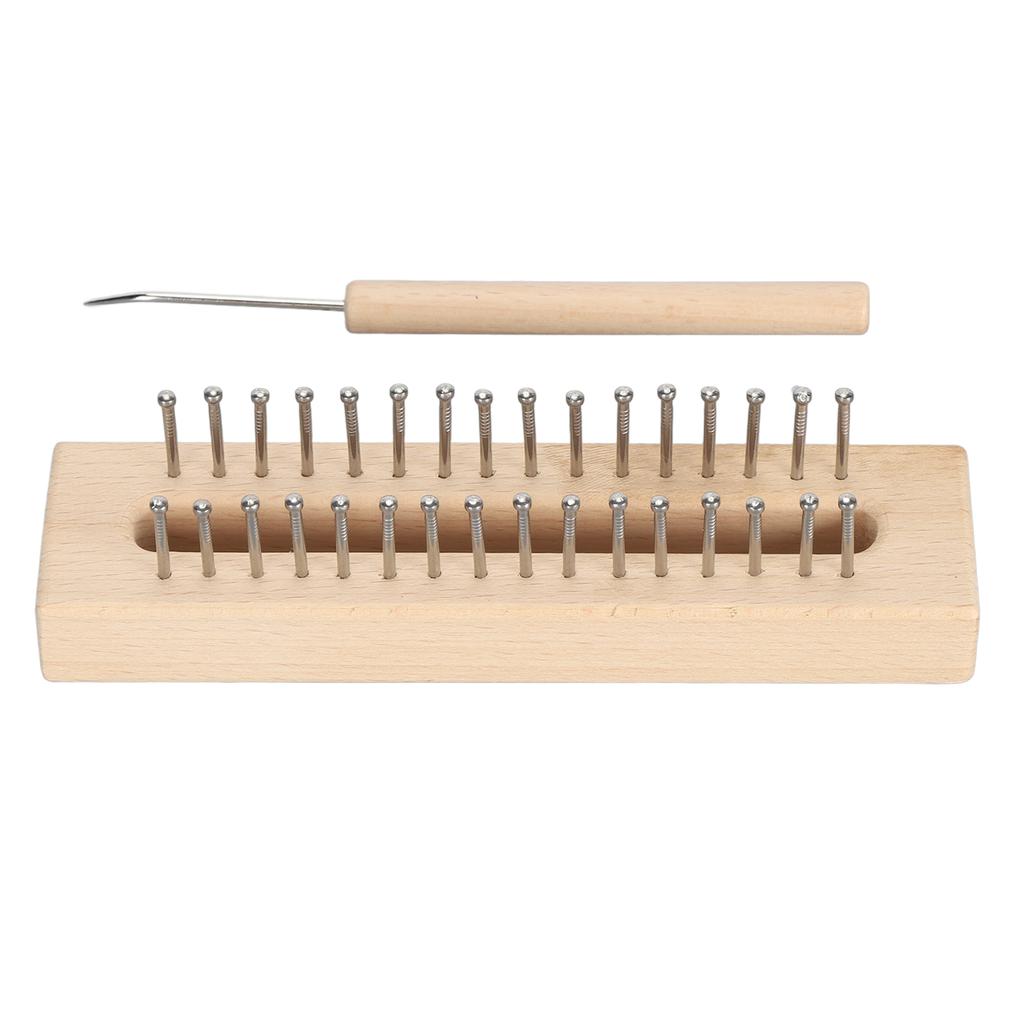 Război de tricotat din lemn cu cârlig pentru război de tricotat Set război de tricotat din lemn pentru eșarfă șosetă pălărie șal tapiserie DIY