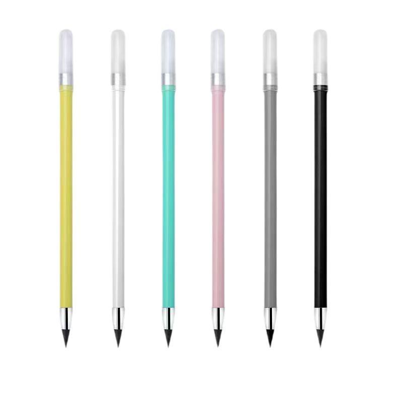 Eternal Unbreakable Pencil with Eraser - No Sharpening Needed, Durable & Creative Macaron Color