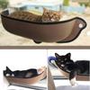 DEWEL Hammock Cat Window Suction Cup Cat Window Frame Sitting Stand Window Bed Load Capacity 13kg Mat Included Basking in the Sun Pet Bed Easy to